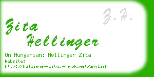 zita hellinger business card